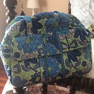 Vera Bradley (very gently used) diaper bag with changing pad.